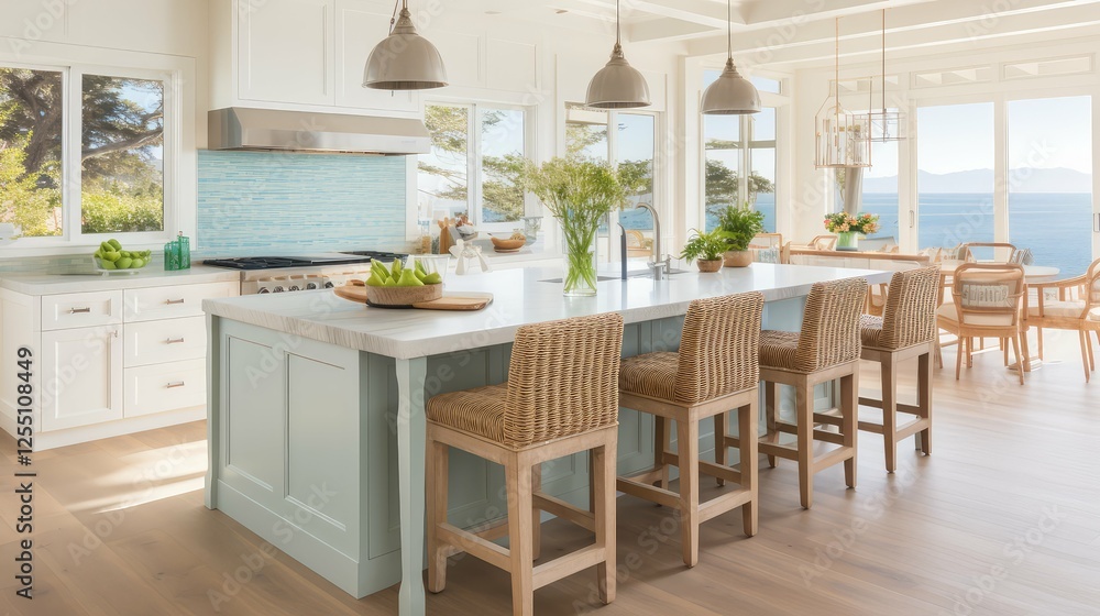 Obraz premium backsplash beautiful kitchen