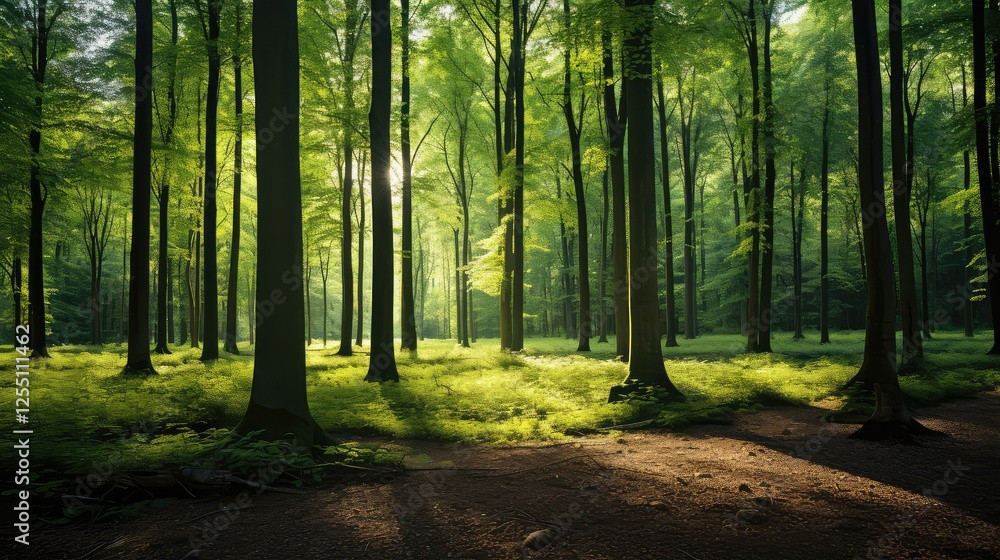 sunlight forest trees background sunlight forest trees background