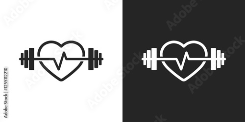 Gym fitness sign logo icon vector design