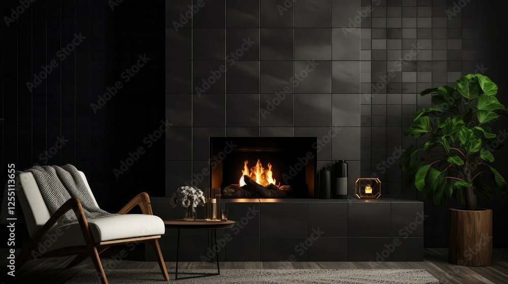 Fototapeta premium cozy black and white event