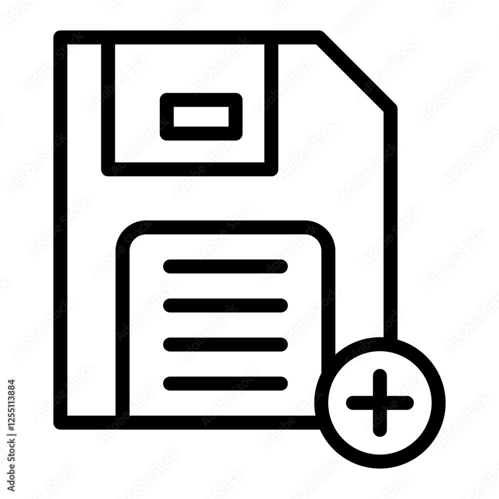 Save Vector Line Icon Design Save Vector Line Icon Design