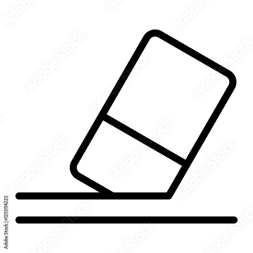 Erase Vector Line Icon Design