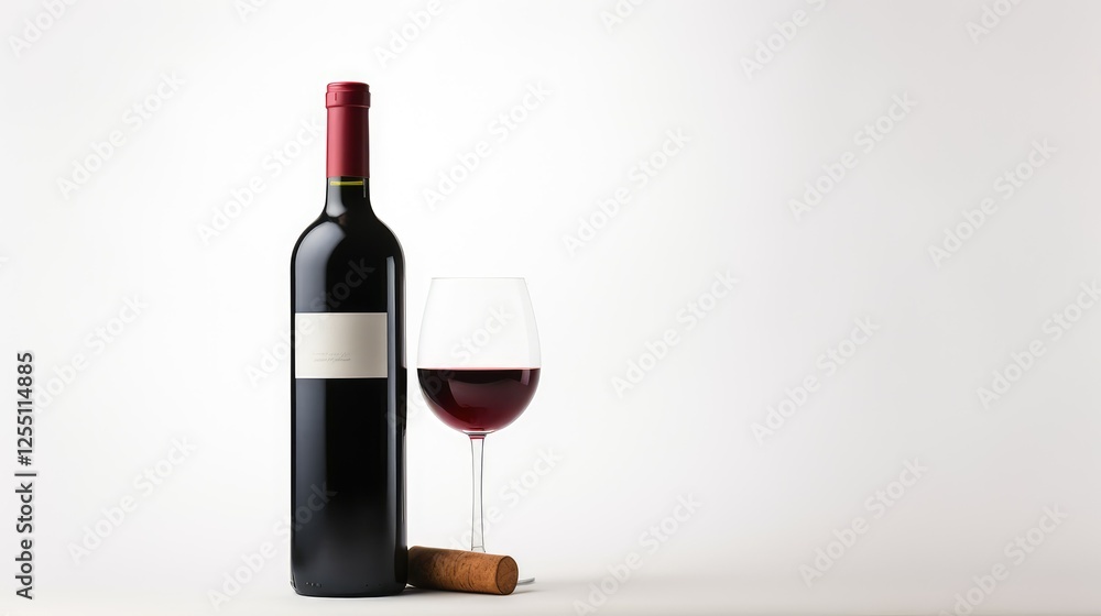 elegant red wine white background elegant red wine white background