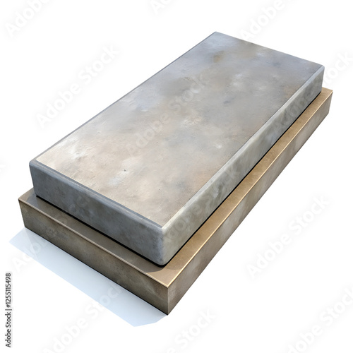 Concrete slab 3D object.