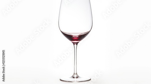 vintage wine glass isolated on white photo