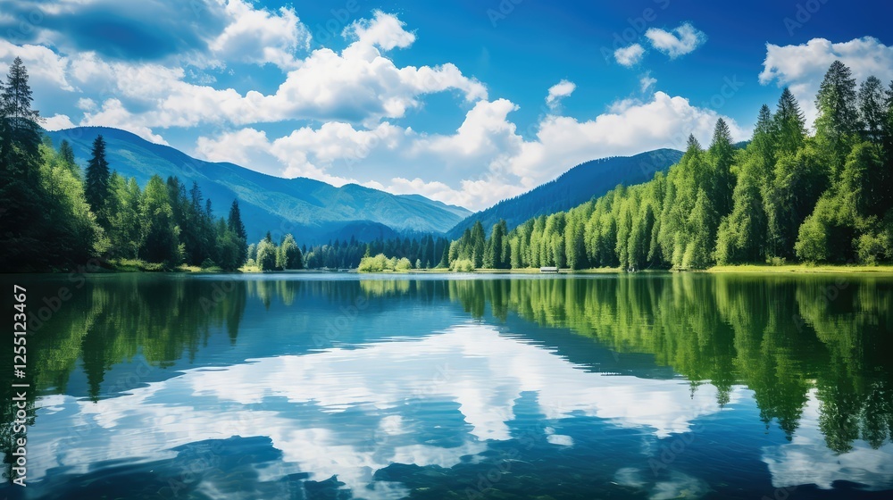 Fototapeta premium tranquil blue element