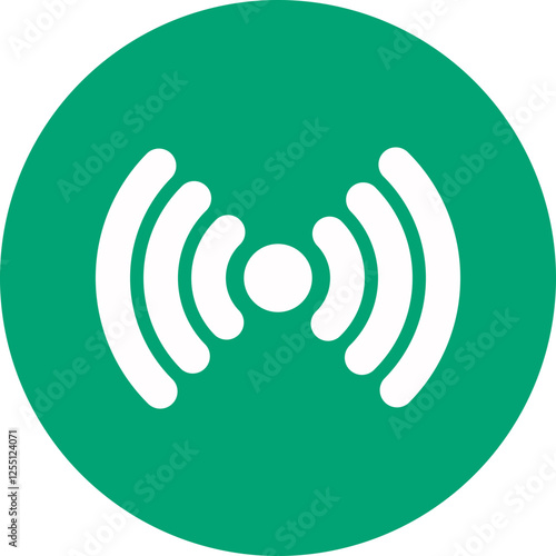 WiFi Hotspot glyph circle icon