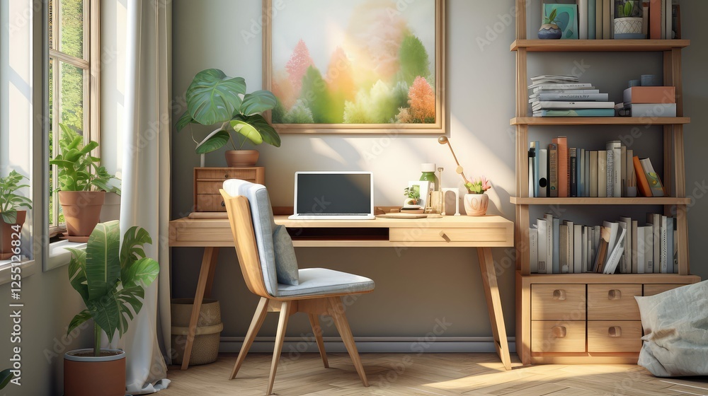 Fototapeta premium cozy office desk