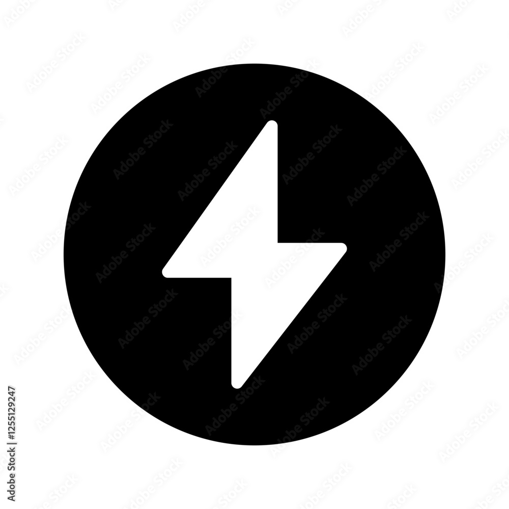 Lightning icon set. electric icon vector. power icon. energy sign on white background Lightning icon set. electric icon vector. power icon. energy sign on white background