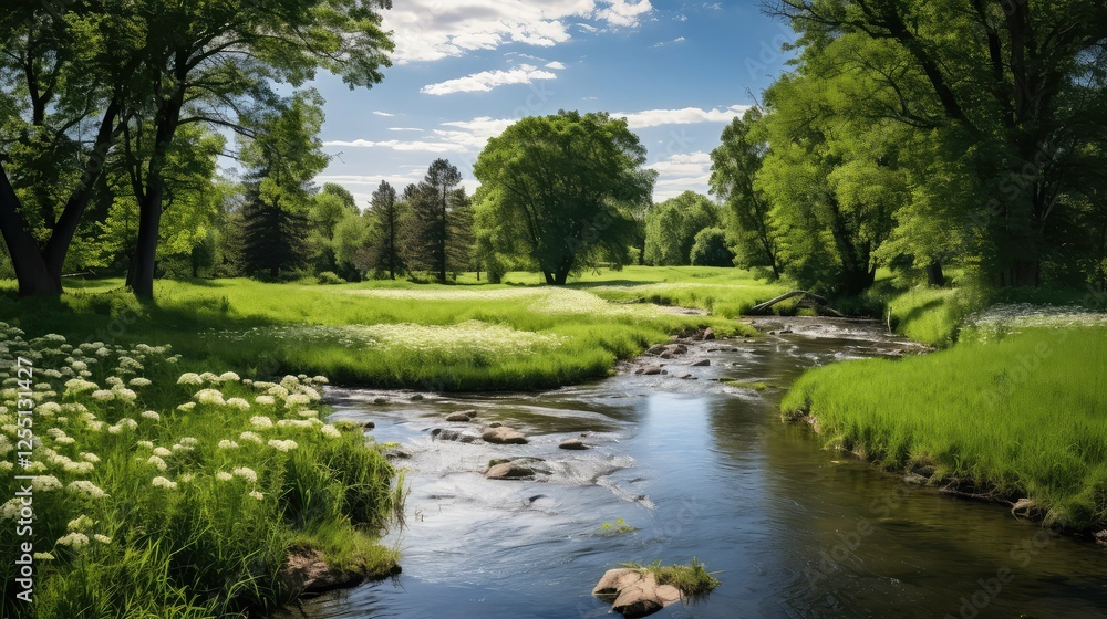 Fototapeta premium forest landscape book cover