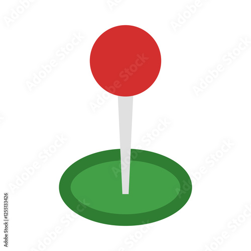 Pin point flat icon