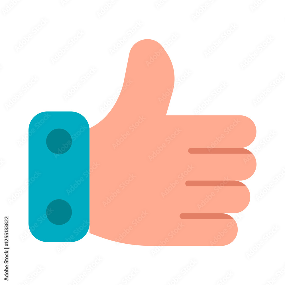 Thumb up flat icon Thumb up flat icon