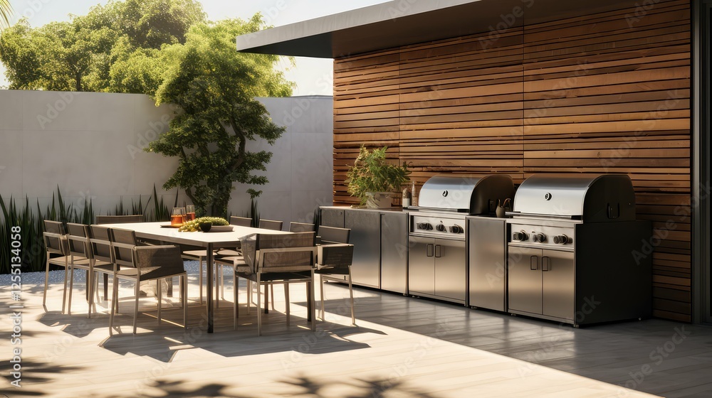 Fototapeta premium appliances summer kitchen