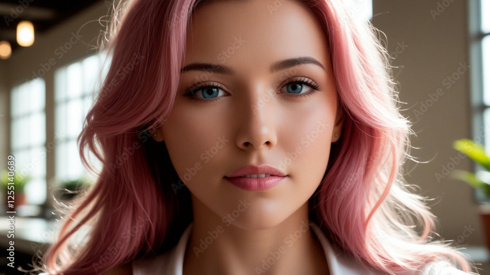 Naklejka premium portrait de femme