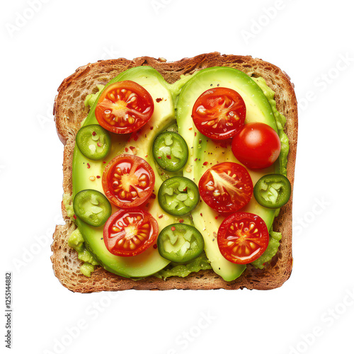 Spicy Avocado Toast with Cherry Tomatoes
