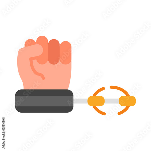 Slavery flat icon
