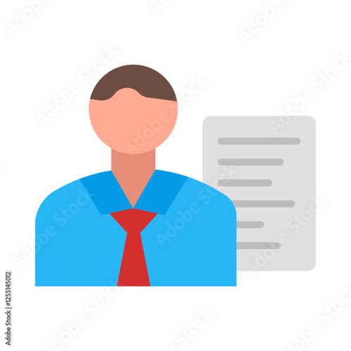 Accountant flat icon