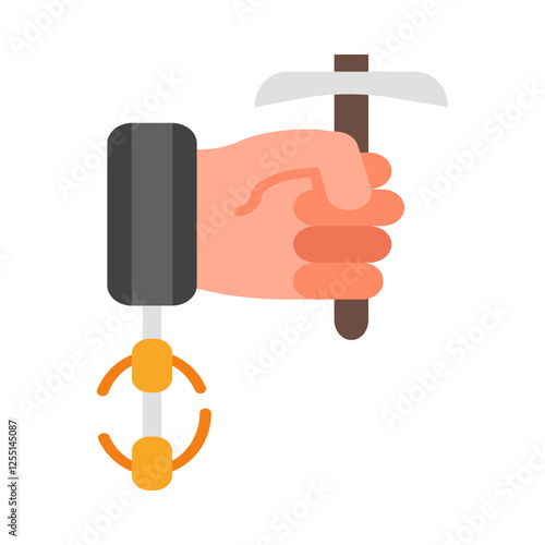Forced labour flat icon