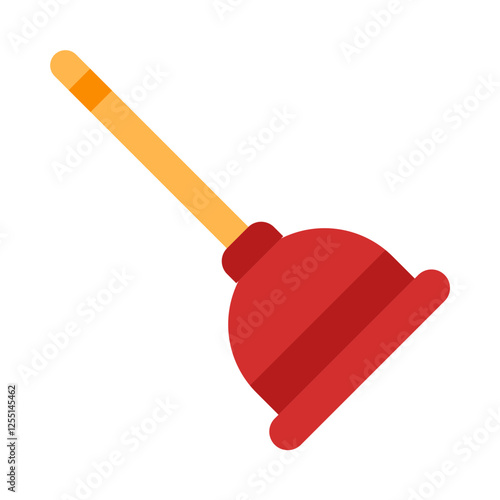 Plunger flat icon