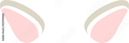 Stylized pink and gray ears representing the significance of listening, hearing, and effective communication across diverse contexts, highlighting connection and understanding