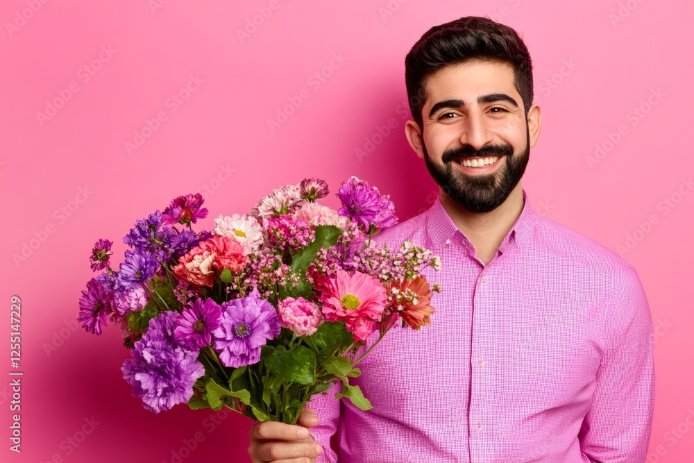 Valentine's day greeting from man or for man: stunning bold image of loving middle eastern adult man. Love confession. Commercial digital ads visual design. Masculine romance. Man love. Valentine's day greeting from man or for man: stunning bold image of loving middle eastern adult man. Love confession. Commercial digital ads visual design. Masculine romance. Man love.
