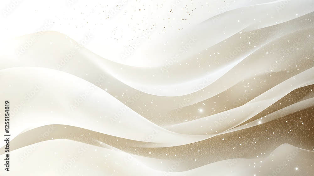 Obraz premium Abstract flowing fabric design with light