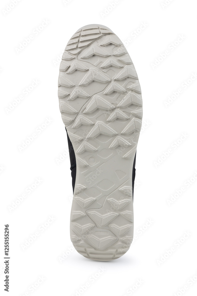 White boot soles on white background White boot soles on white background