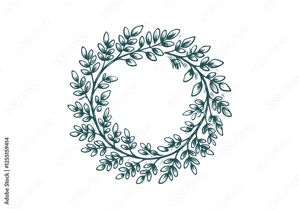 Moringa plant hand drawn sketch vector Moringa plant hand drawn sketch vector