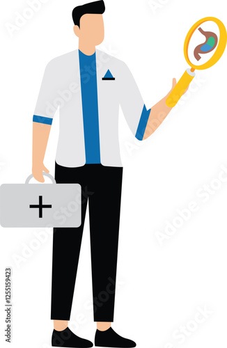 Stomach heartburn male Magnifying Glass