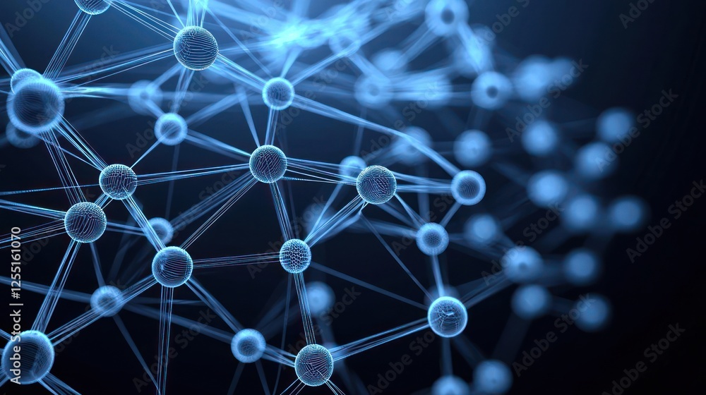 Abstract Molecular Structure Illustration Abstract Molecular Structure Illustration
