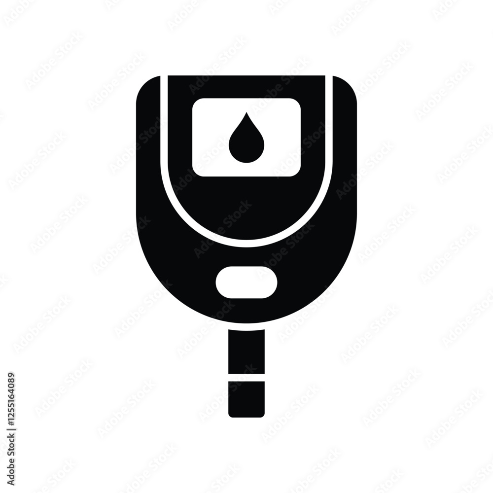 glucometer icon vector design template simple and clean glucometer icon vector design template simple and clean