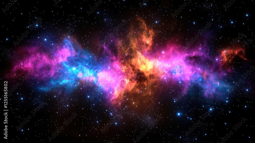 Fototapeta premium Colorful Nebula In Deep Space