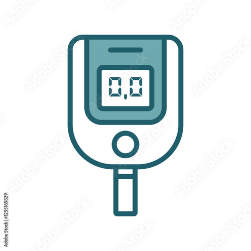 glucometer icon vector design template simple and clean