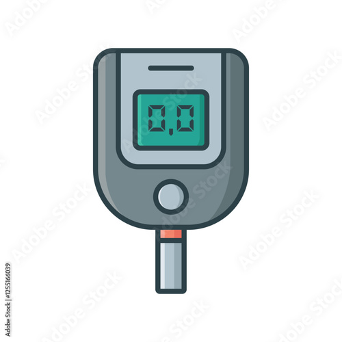 glucometer icon vector design template simple and clean