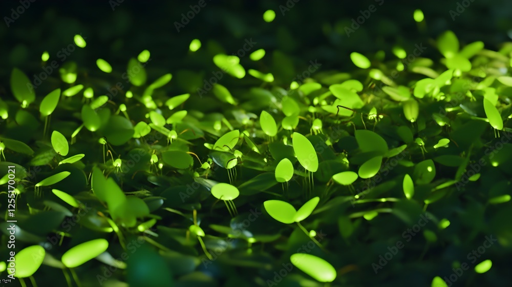 A colony of leafcutter ants carrying bright green leaves in an endless procession. A colony of leafcutter ants carrying bright green leaves in an endless procession.