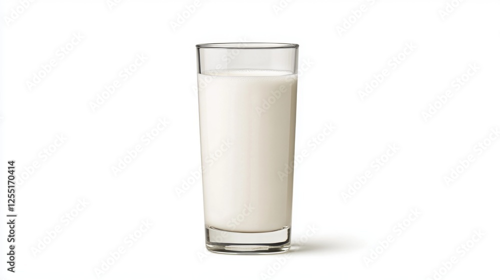 Glass of milk on white background Glass of milk on white background