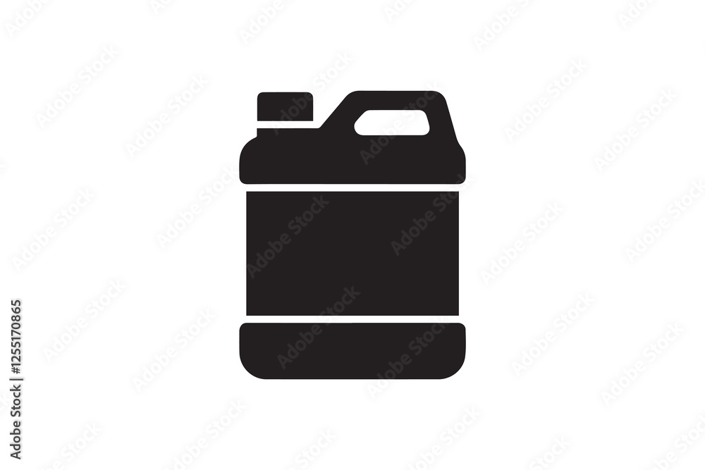 oil bottle icon vector silhouette isolated in white background oil bottle icon vector silhouette isolated in white background