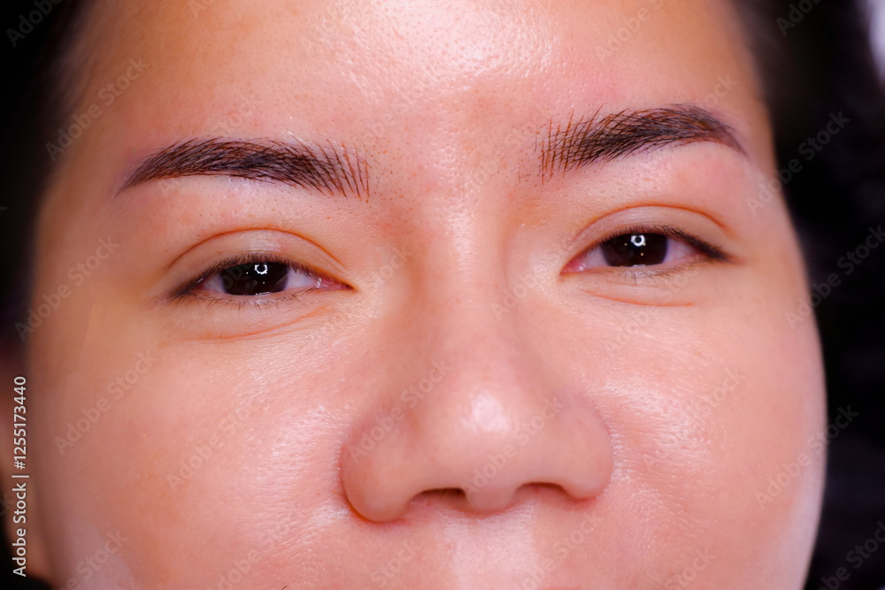 Fototapeta premium Microblading complete