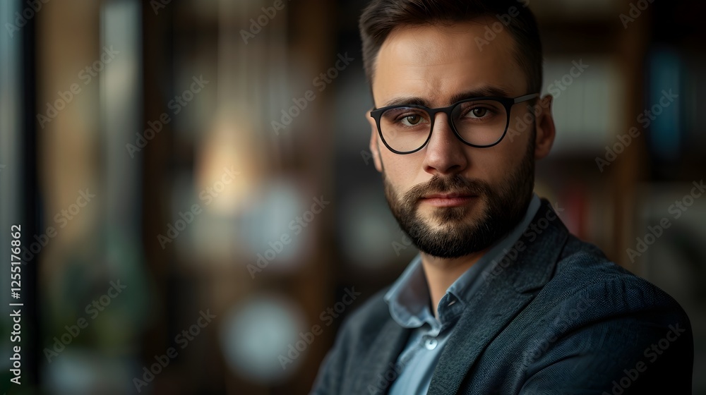 Hyper-Detailed Business Man Portrait for Marketing Materials Hyper-Detailed Business Man Portrait for Marketing Materials