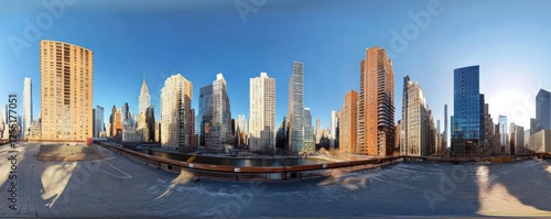 Manhattan Skyline Panorama: A Breathtaking 360? View of Modern Architecture