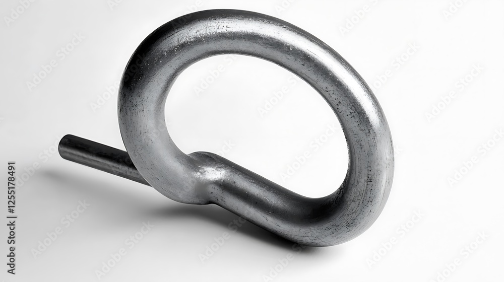 Industrial Metal Fastener, Isolated Against White Background, Possible Use in Manufacturing Industrial Metal Fastener, Isolated Against White Background, Possible Use in Manufacturing