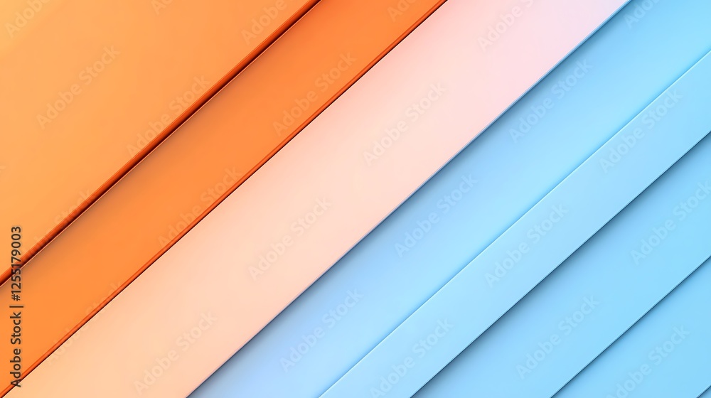 Obraz premium Abstract Diagonal Color Block Design