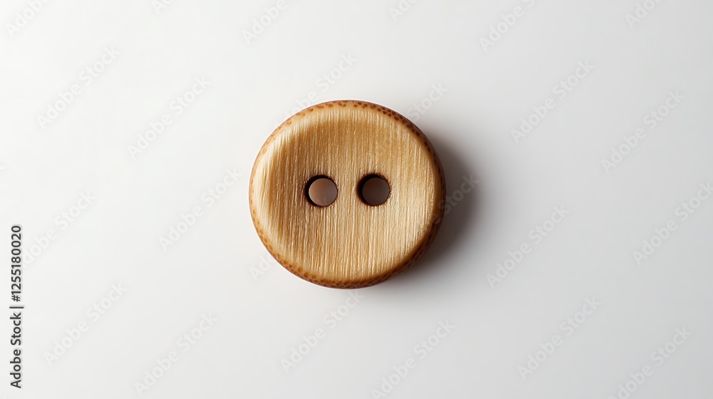 Wooden button, close-up, simple design, craft supplies Wooden button, close-up, simple design, craft supplies