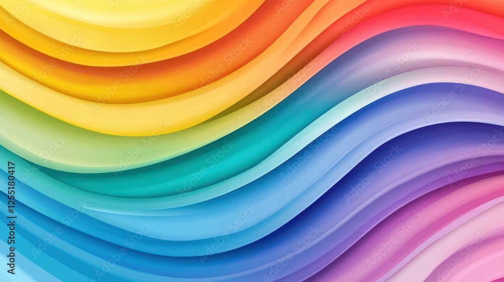 Obraz premium Abstract colorful gradient waves creating a dynamic and vibrant background design