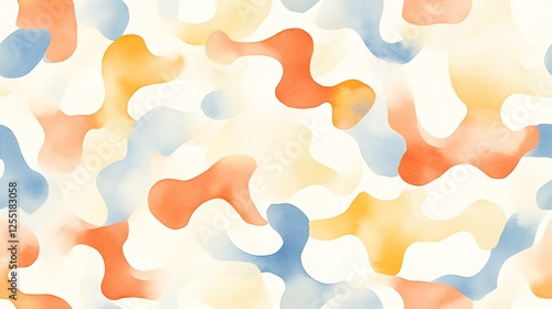 Abstract colorful blobs pattern, artistic design, digital art, use for background, wallpaper photo