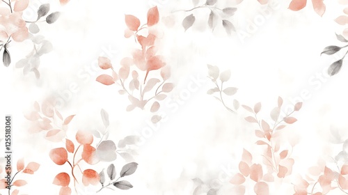 Delicate floral pattern, soft colors, seamless background, printable design, digital art