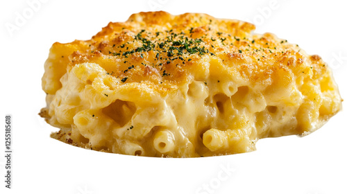 Decadent Gourmet Macaroni and Cheese with Golden Crispy Topping photo