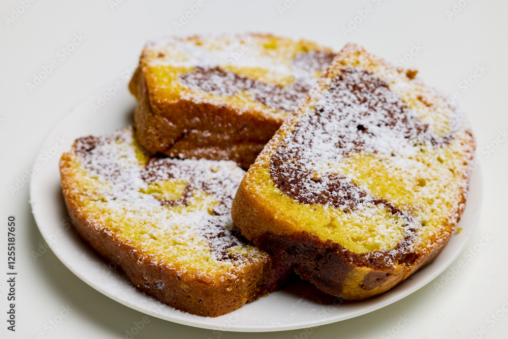 Delicious slices of cake ready to be served Delicious slices of cake ready to be served