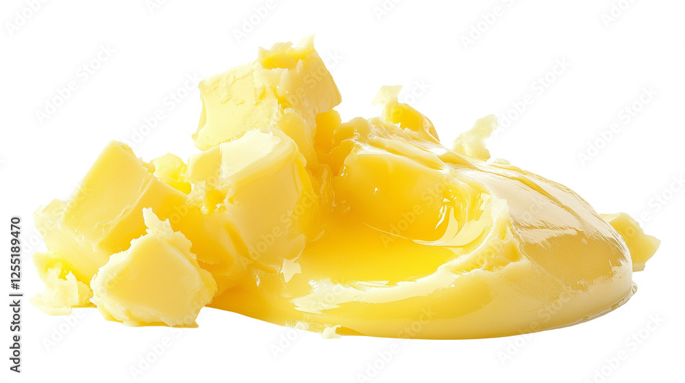 Melted Butter with Solid Chunks Melted Butter with Solid Chunks