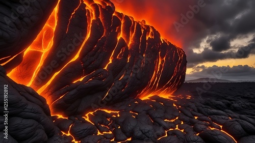 Volcano Lava HDR photo